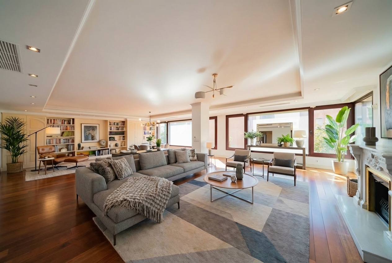 Before - Cluttered room